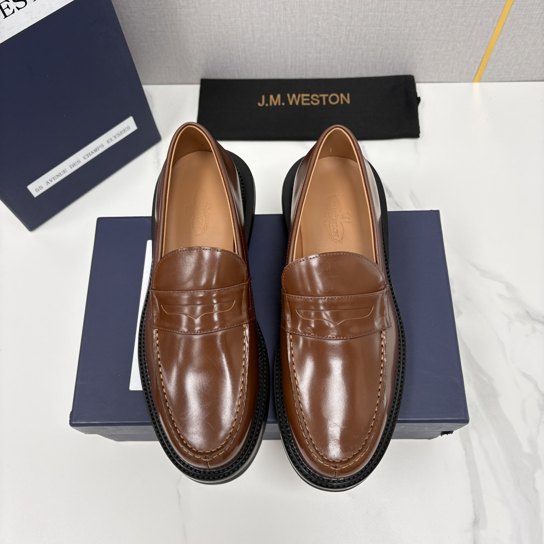 💋💍J.M.Westo*n  威士-顿    sacai × J.M.Weston 联名乐福鞋皮鞋  百