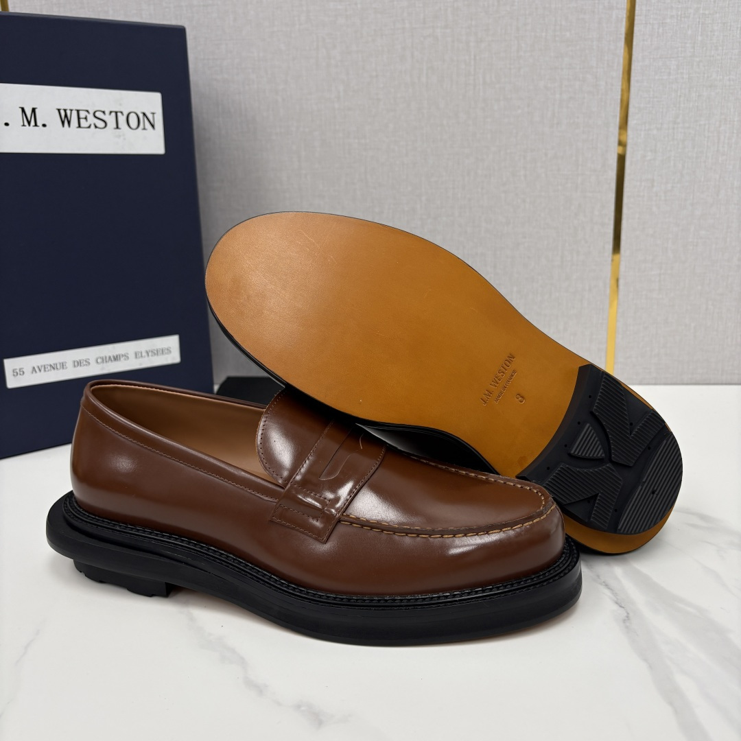 💋💍J.M.Westo*n  威士-顿    sacai × J.M.Weston 联名乐福鞋皮鞋  百