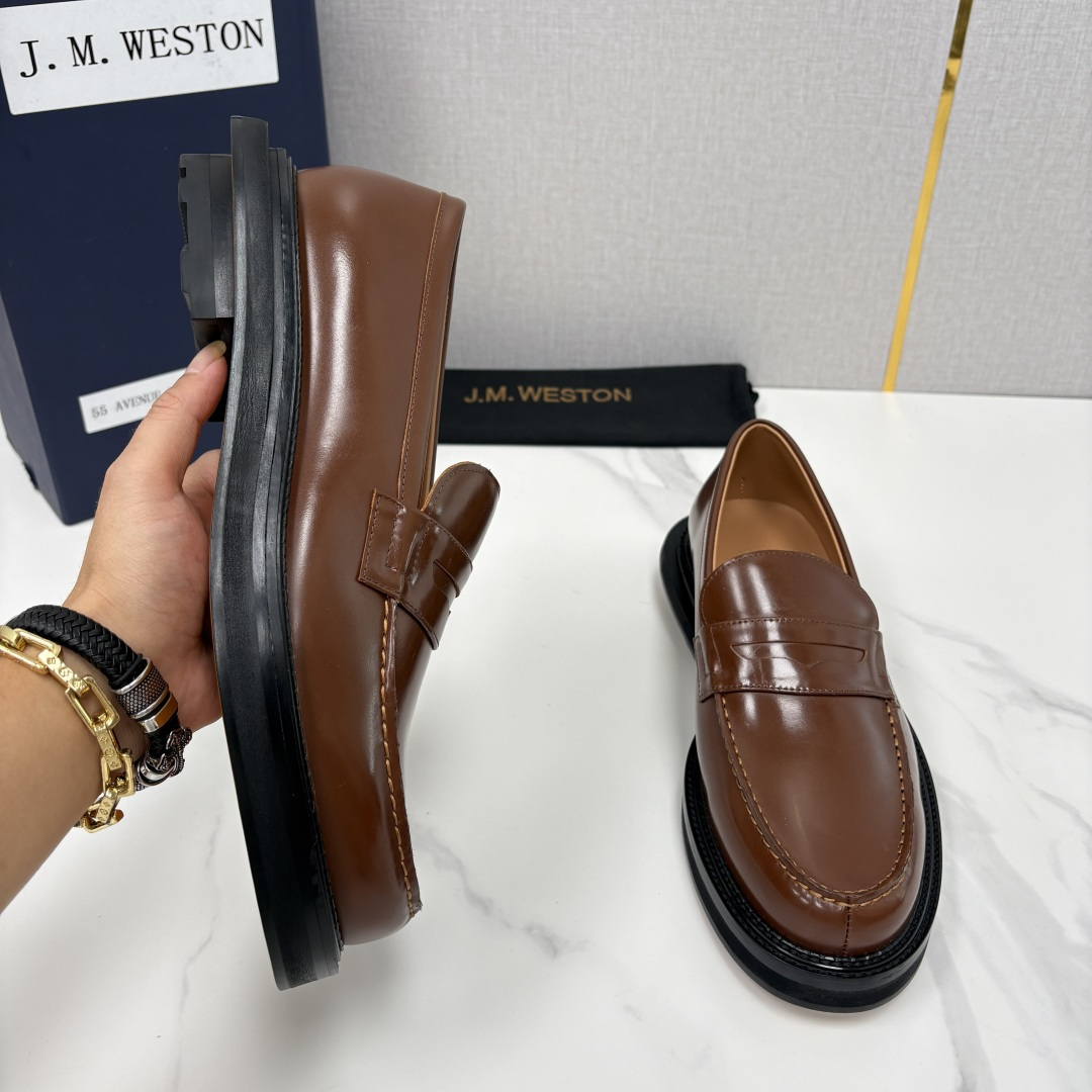 💋💍J.M.Westo*n  威士-顿    sacai × J.M.Weston 联名乐福鞋皮鞋  百