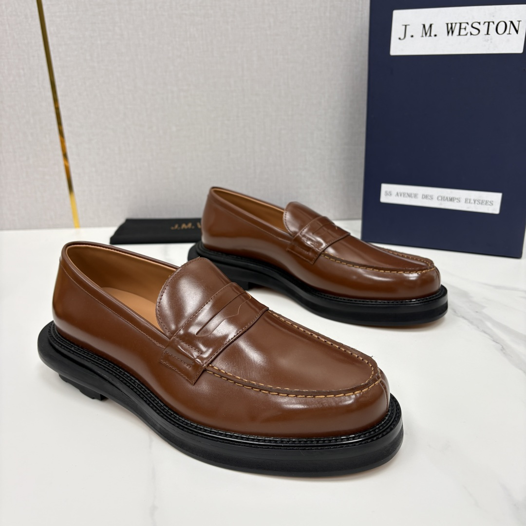 💋💍J.M.Westo*n  威士-顿    sacai × J.M.Weston 联名乐福鞋皮鞋  百