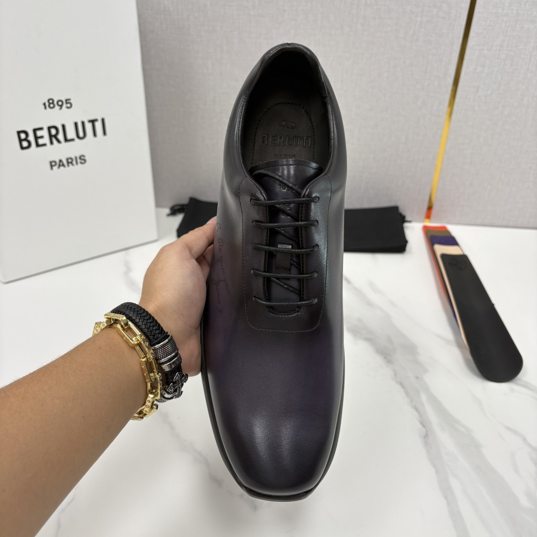 💋💍 Berluti 布鲁提 新品上架  👞 Metropolitan 图纹皮革牛津鞋    百年匠心，