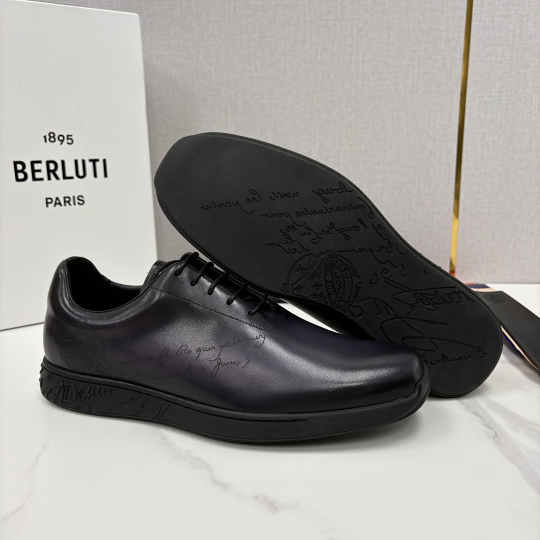 💋💍 Berluti 布鲁提 新品上架  👞 Metropolitan 图纹皮革牛津鞋    百年匠心，