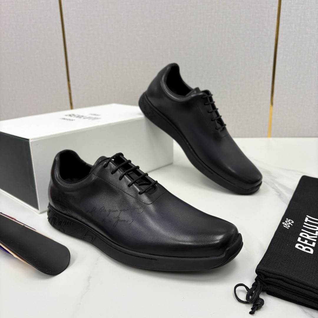 💋💍 Berluti 布鲁提 新品上架  👞 Metropolitan 图纹皮革牛津鞋    百年匠心，