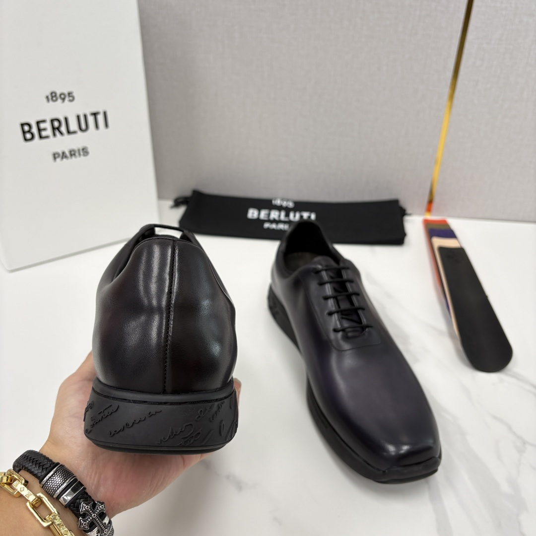 💋💍 Berluti 布鲁提 新品上架  👞 Metropolitan 图纹皮革牛津鞋    百年匠心，
