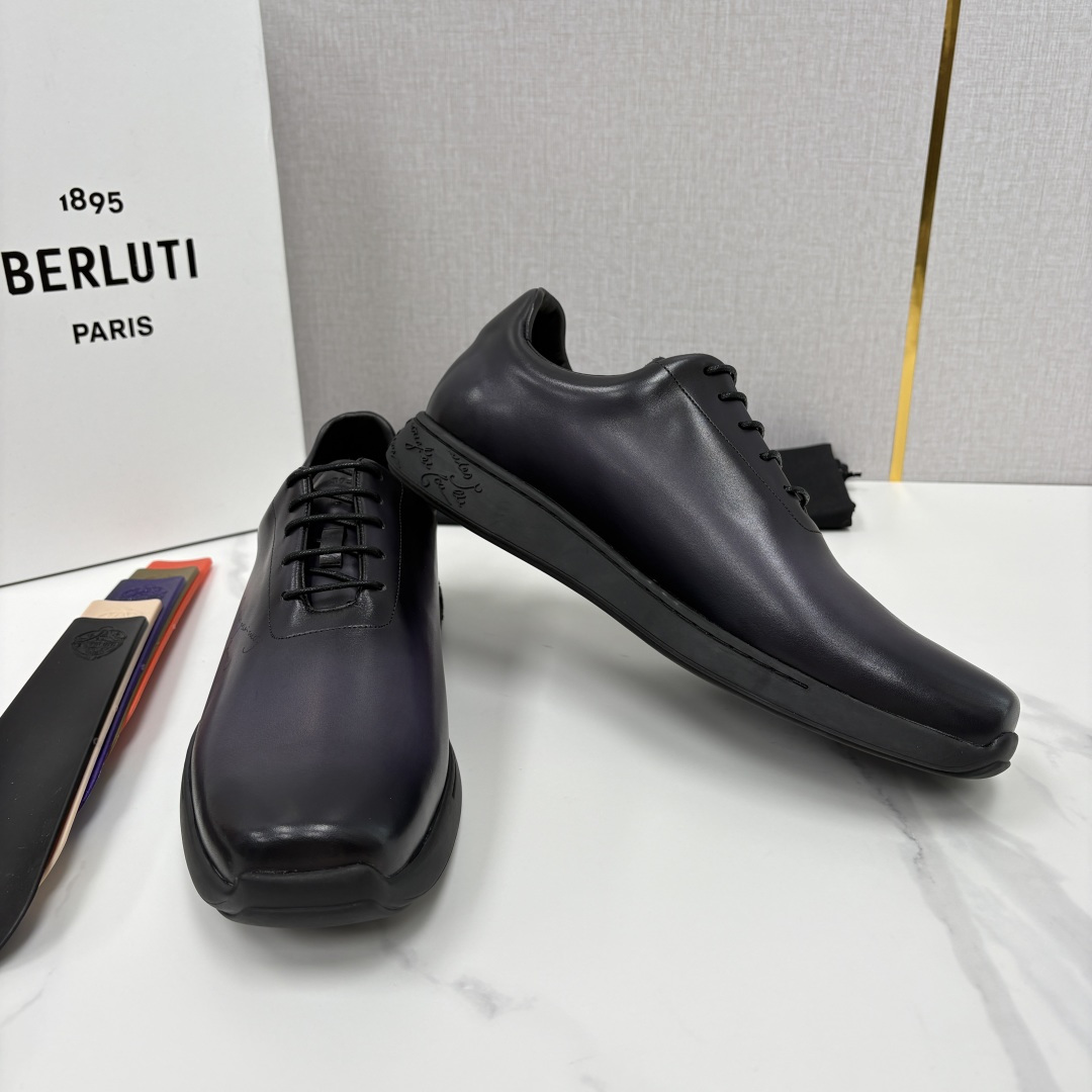 💋💍 Berluti 布鲁提 新品上架  👞 Metropolitan 图纹皮革牛津鞋    百年匠心，