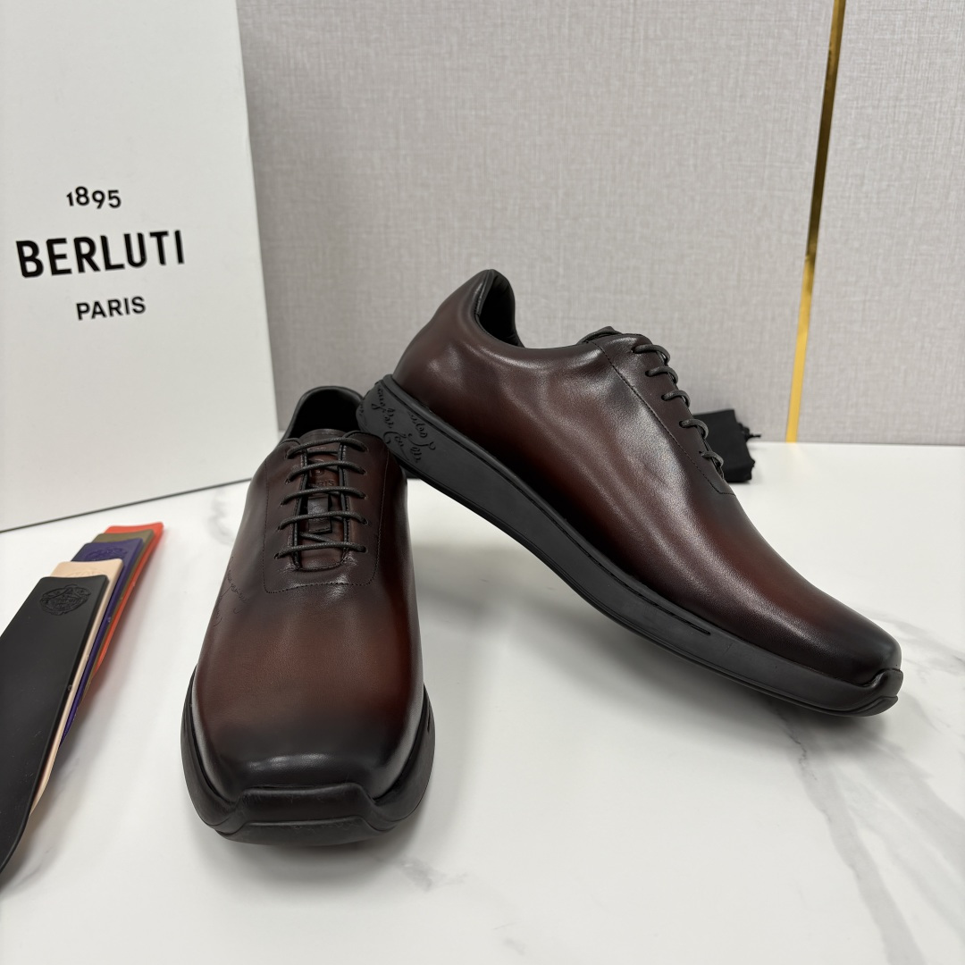 💋💍 Berluti 布鲁提 新品上架  👞 Metropolitan 图纹皮革牛津鞋    百年匠心，