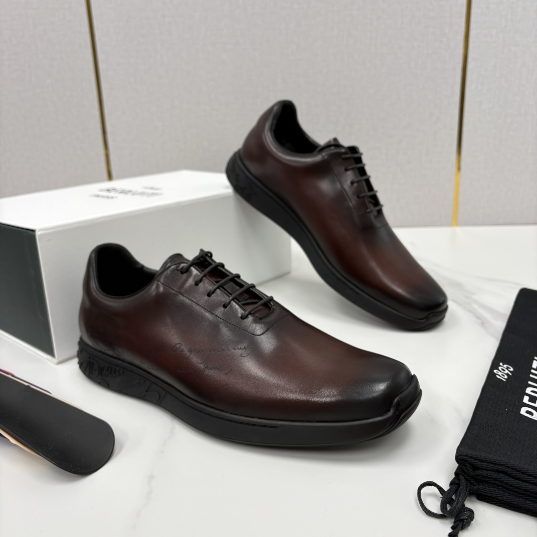 💋💍 Berluti 布鲁提 新品上架  👞 Metropolitan 图纹皮革牛津鞋    百年匠心，