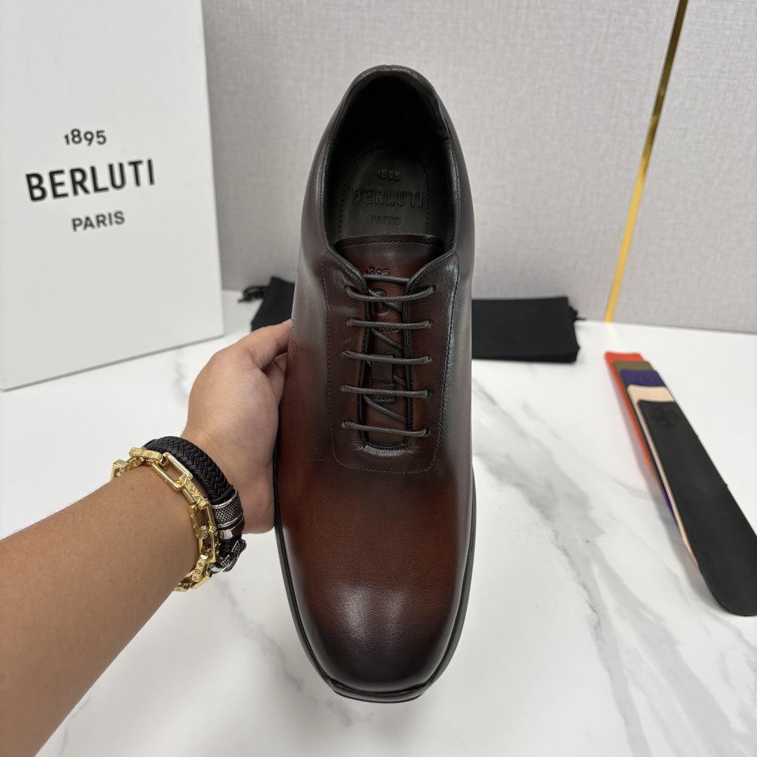 💋💍 Berluti 布鲁提 新品上架  👞 Metropolitan 图纹皮革牛津鞋    百年匠心，