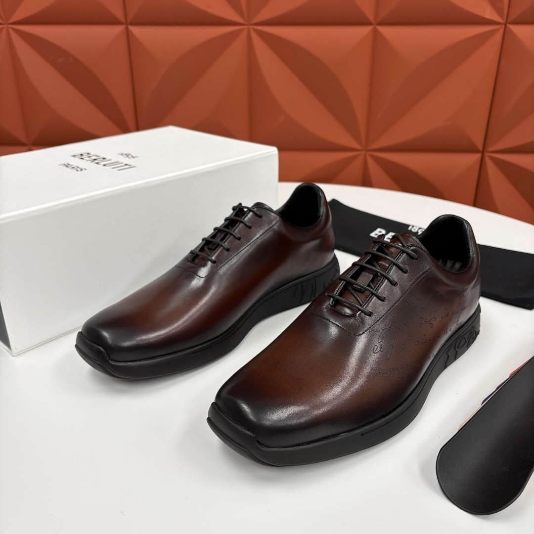 💋💍 Berluti 布鲁提 新品上架  👞 Metropolitan 图纹皮革牛津鞋    百年匠心，