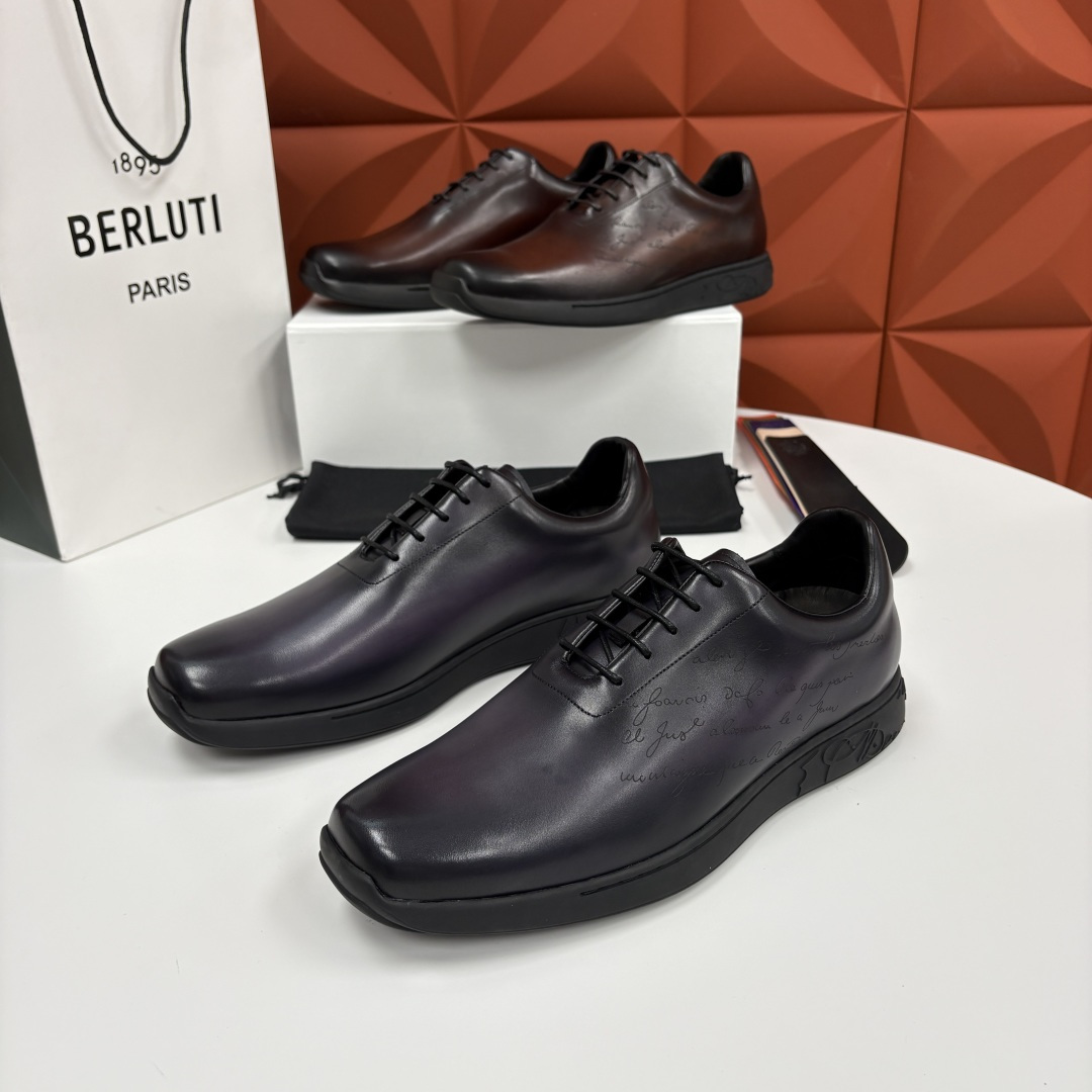 💋💍 Berluti 布鲁提 新品上架  👞 Metropolitan 图纹皮革牛津鞋    百年匠心，