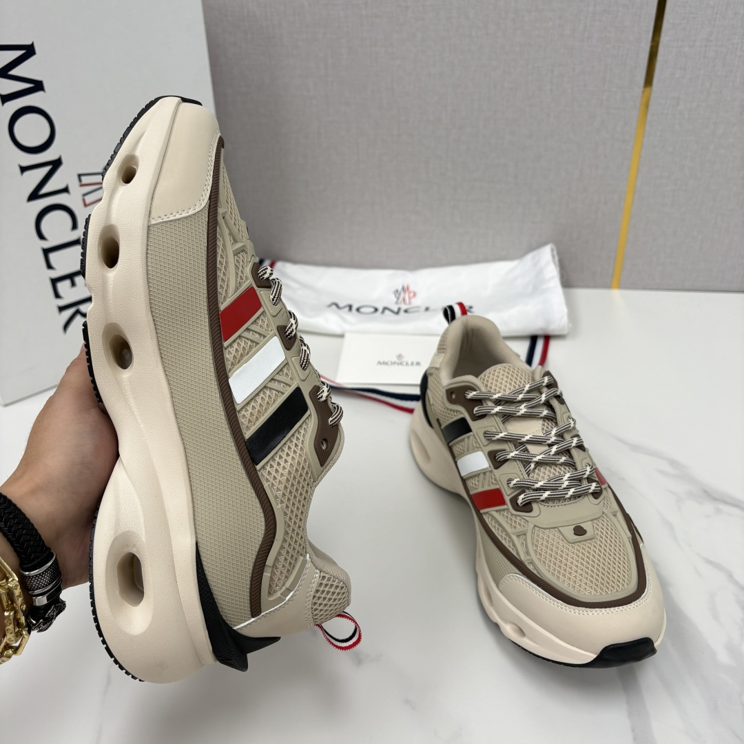💋💍Moncle*   蒙-口   新品男士休闲运动鞋     选用多种材质拼接撞色设计   具有舒适防