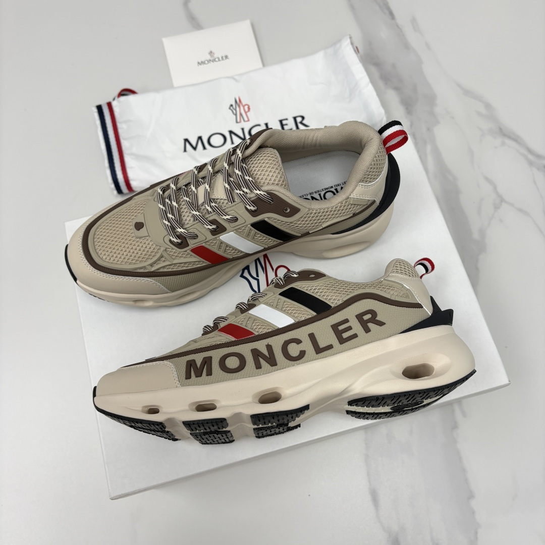 💋💍Moncle*   蒙-口   新品男士休闲运动鞋     选用多种材质拼接撞色设计   具有舒适防