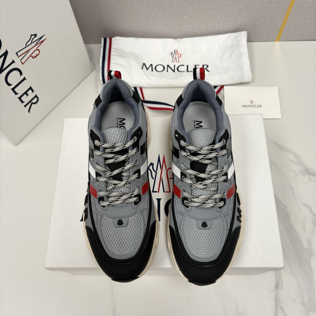 💋💍Moncle*   蒙-口   新品男士休闲运动鞋     选用多种材质拼接撞色设计   具有舒适防