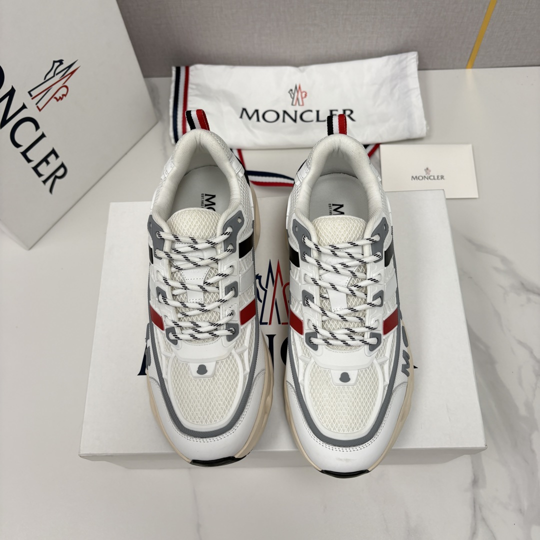 💋💍Moncle*   蒙-口   新品男士休闲运动鞋     选用多种材质拼接撞色设计   具有舒适防