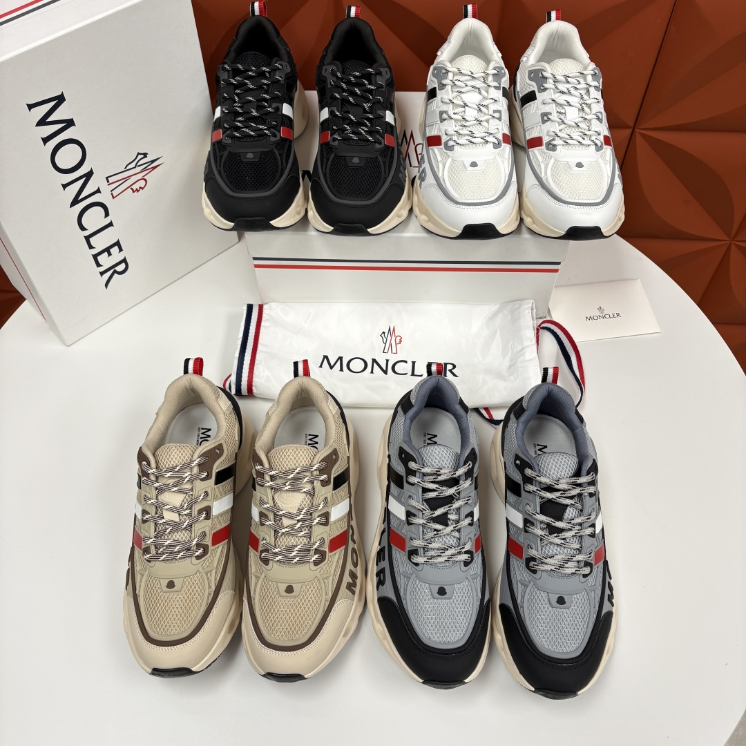 💋💍Moncle*   蒙-口   新品男士休闲运动鞋     选用多种材质拼接撞色设计   具有舒适防