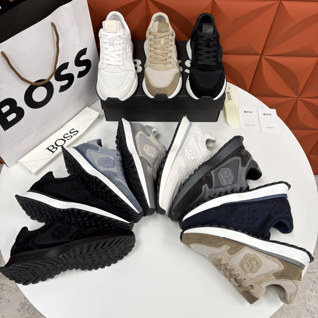 💋💍BOSS 男士新款  BOSS男士休闲运动鞋：宽体大底与运动基因的无缝衔接，解锁都市通勤新体验  以