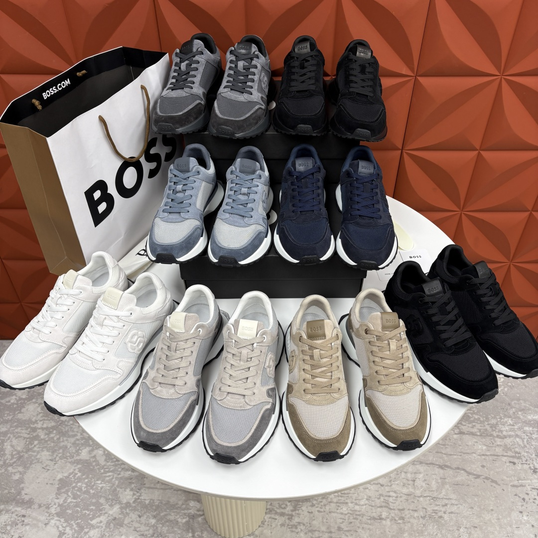 💋💍BOSS 男士新款  BOSS男士休闲运动鞋：宽体大底与运动基因的无缝衔接，解锁都市通勤新体验  以