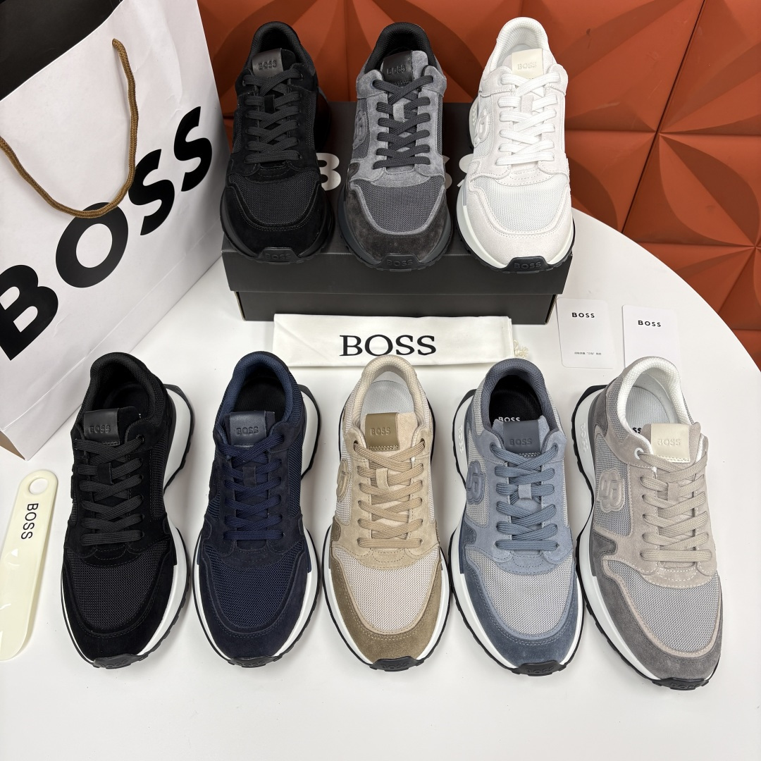💋💍BOSS 男士新款  BOSS男士休闲运动鞋：宽体大底与运动基因的无缝衔接，解锁都市通勤新体验  以