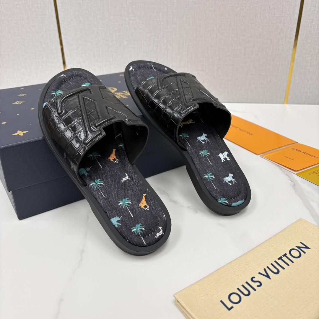 💋💍L家夏季新品  路易-威登    L*V  PORTOFINO 凉拖   官方   7,050   