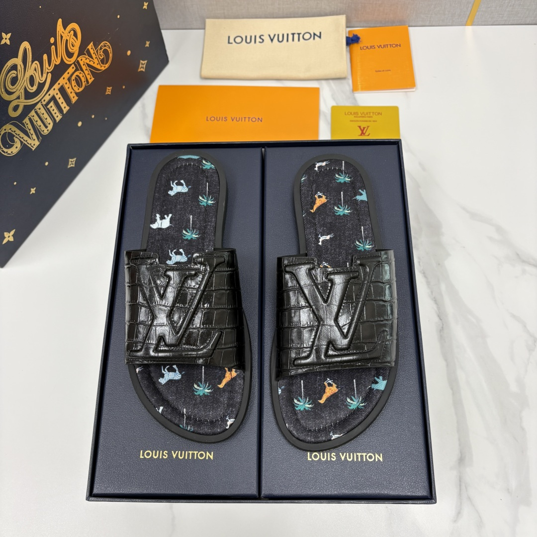 💋💍L家夏季新品  路易-威登    L*V  PORTOFINO 凉拖   官方   7,050   