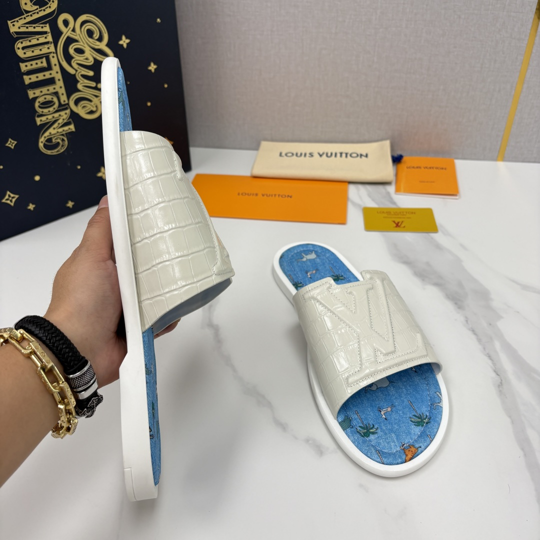 💋💍L家夏季新品  路易-威登    L*V  PORTOFINO 凉拖   官方   7,050   