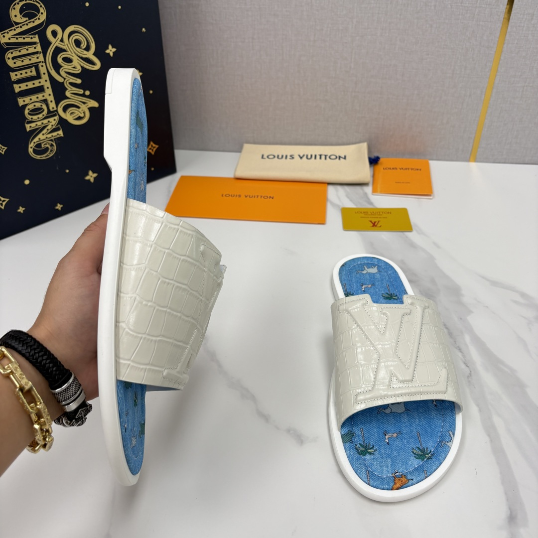 💋💍L家夏季新品  路易-威登    L*V  PORTOFINO 凉拖   官方   7,050   