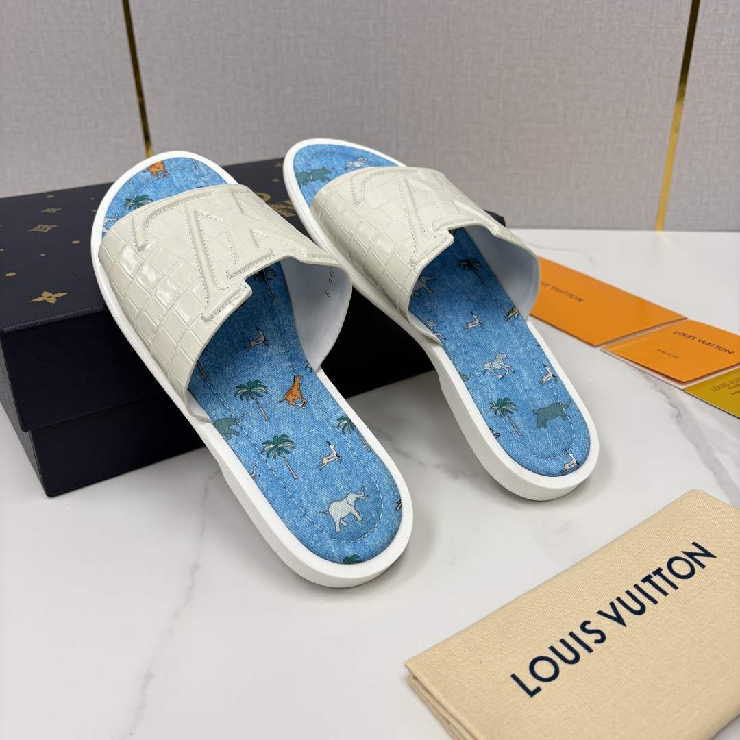 💋💍L家夏季新品  路易-威登    L*V  PORTOFINO 凉拖   官方   7,050   