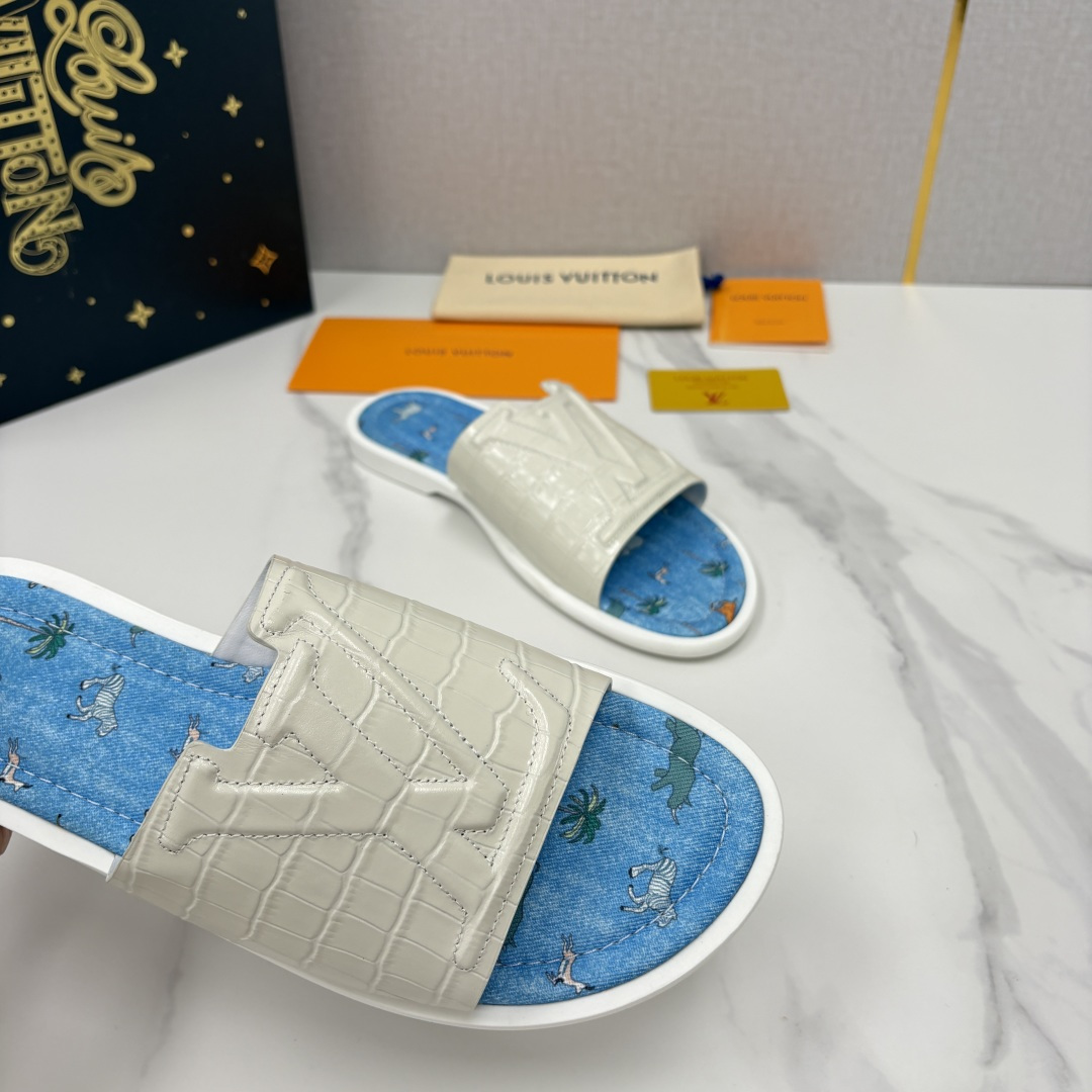 💋💍L家夏季新品  路易-威登    L*V  PORTOFINO 凉拖   官方   7,050   