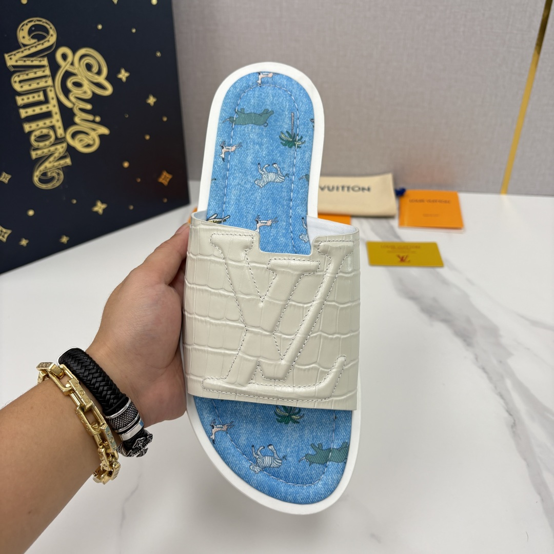 💋💍L家夏季新品  路易-威登    L*V  PORTOFINO 凉拖   官方   7,050   