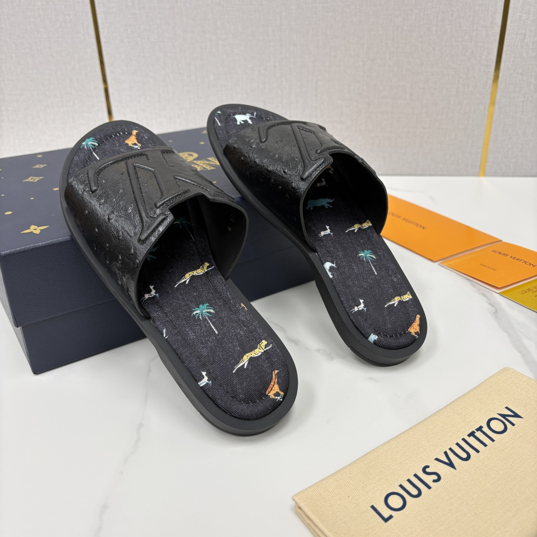 💋💍L家夏季新品  路易-威登    L*V  PORTOFINO 凉拖   官方   7,050   