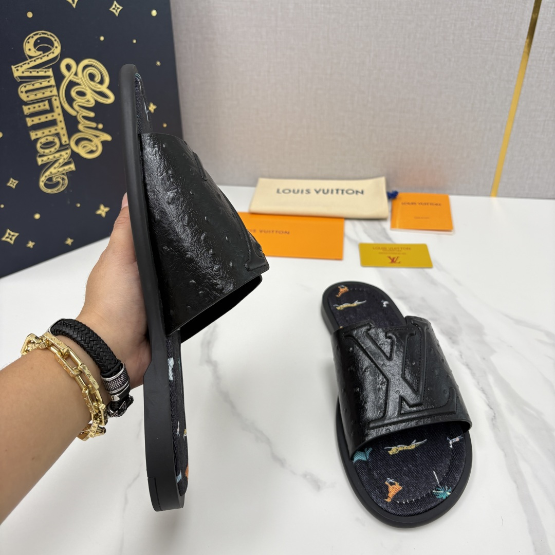 💋💍L家夏季新品  路易-威登    L*V  PORTOFINO 凉拖   官方   7,050   