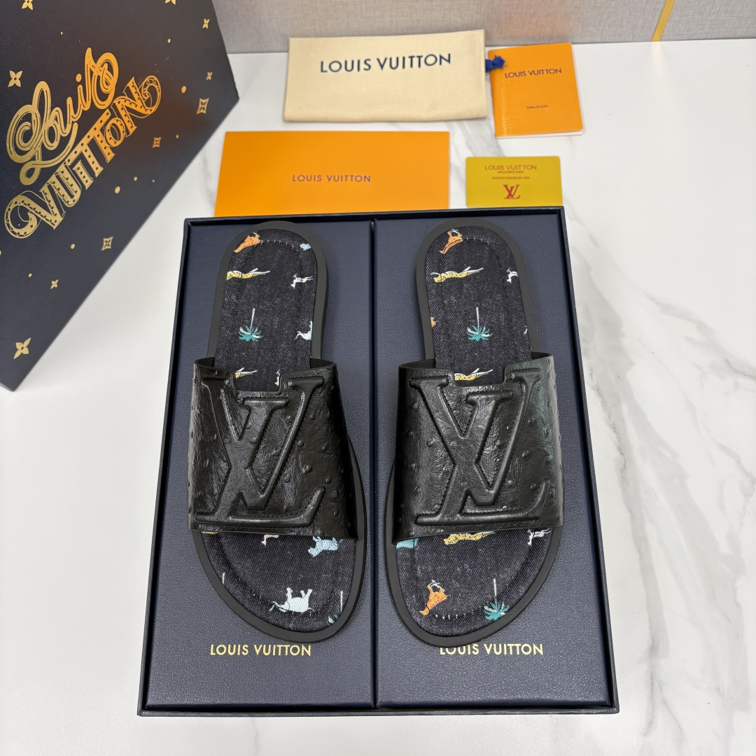 💋💍L家夏季新品  路易-威登    L*V  PORTOFINO 凉拖   官方   7,050   