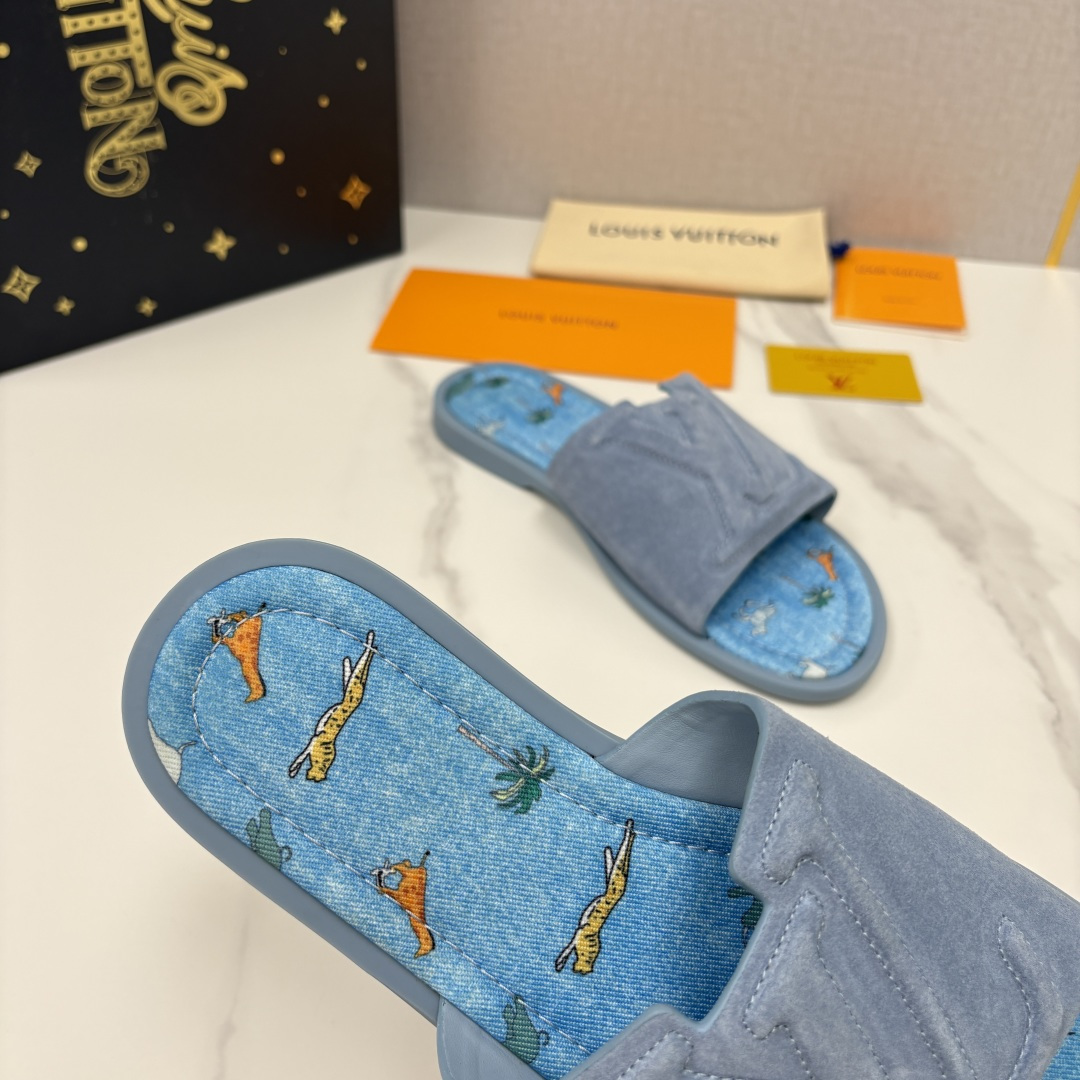 💋💍L家夏季新品  路易-威登    L*V  PORTOFINO 凉拖   官方   7,050   