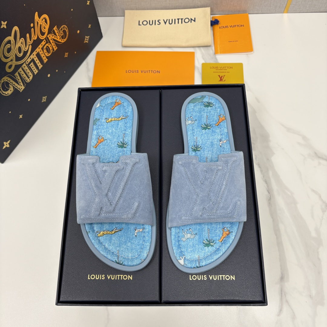 💋💍L家夏季新品  路易-威登    L*V  PORTOFINO 凉拖   官方   7,050   