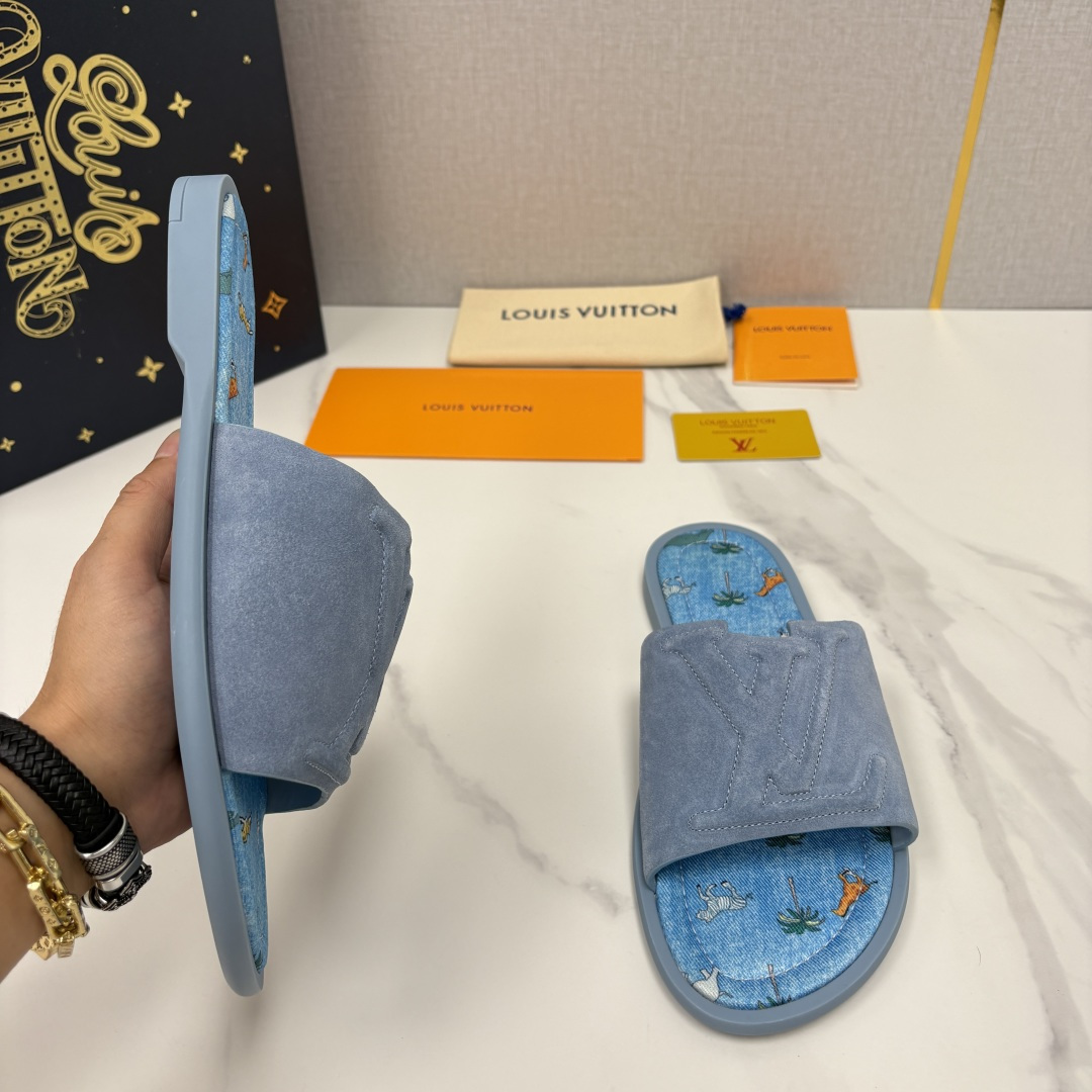 💋💍L家夏季新品  路易-威登    L*V  PORTOFINO 凉拖   官方   7,050   