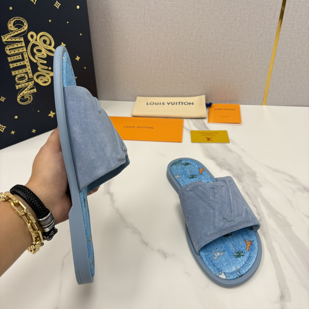 💋💍L家夏季新品  路易-威登    L*V  PORTOFINO 凉拖   官方   7,050   