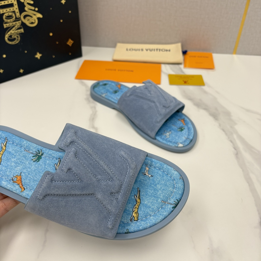 💋💍L家夏季新品  路易-威登    L*V  PORTOFINO 凉拖   官方   7,050   