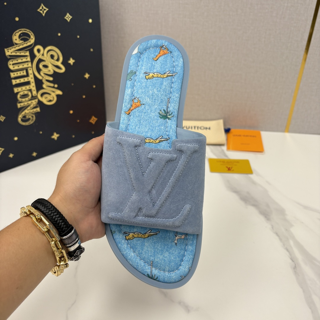 💋💍L家夏季新品  路易-威登    L*V  PORTOFINO 凉拖   官方   7,050   