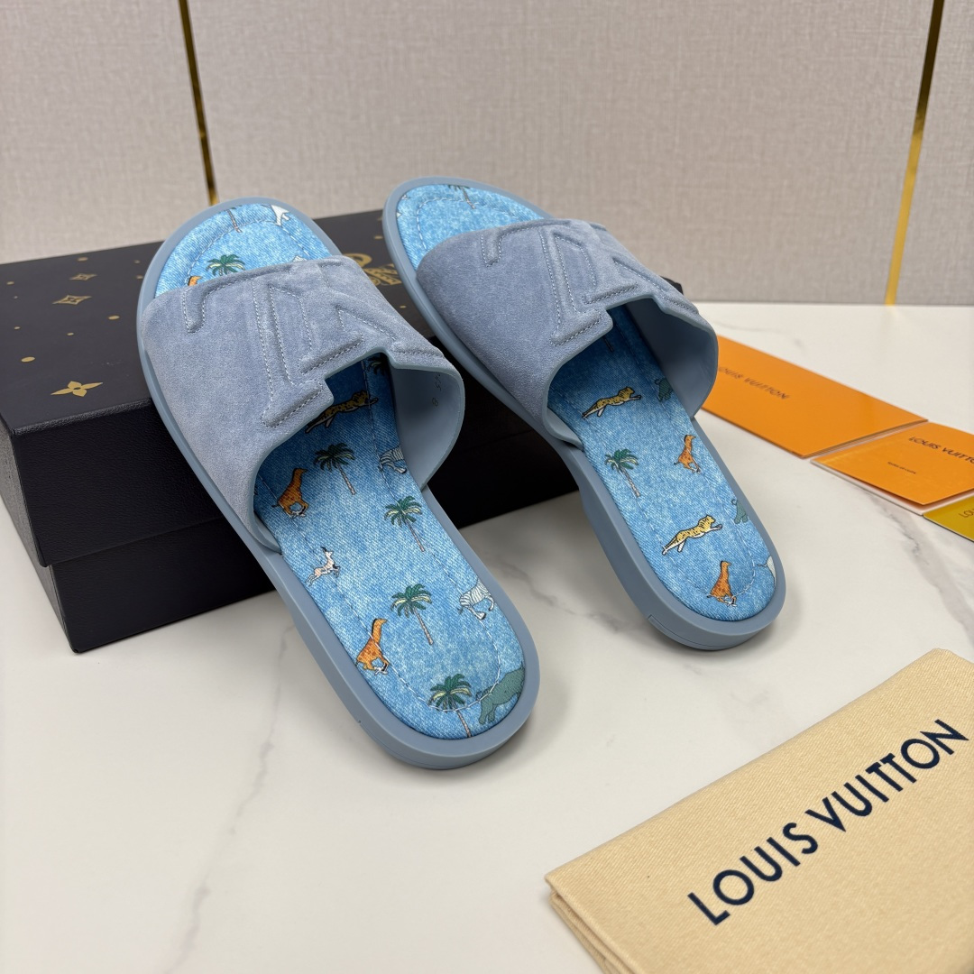 💋💍L家夏季新品  路易-威登    L*V  PORTOFINO 凉拖   官方   7,050   