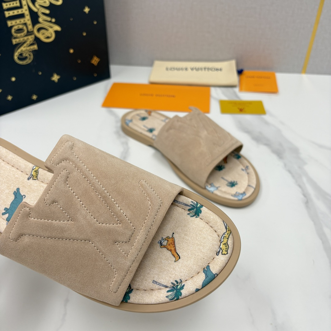 💋💍L家夏季新品  路易-威登    L*V  PORTOFINO 凉拖   官方   7,050   