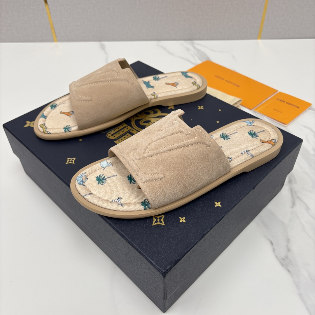 💋💍L家夏季新品  路易-威登    L*V  PORTOFINO 凉拖   官方   7,050   