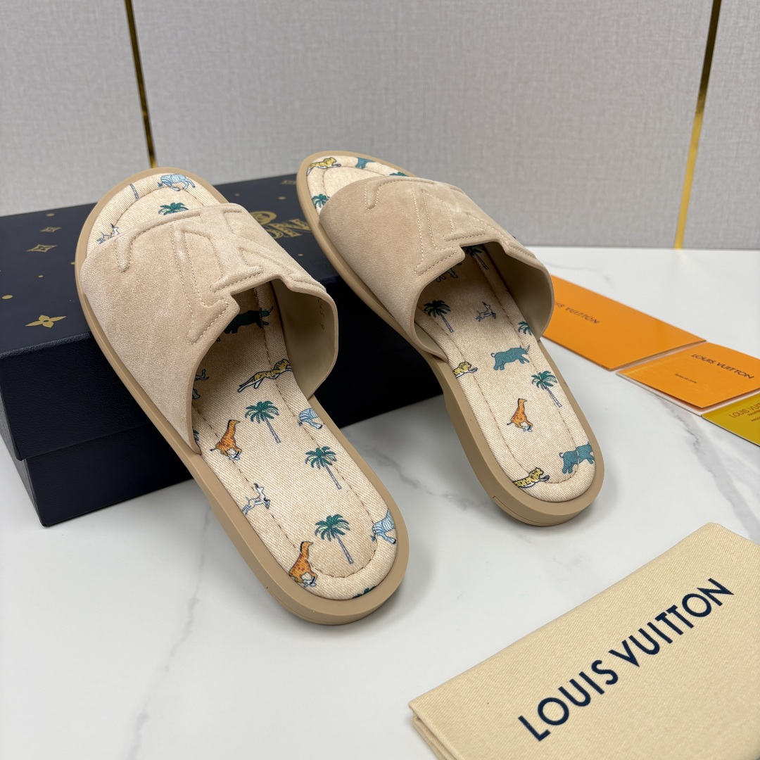 💋💍L家夏季新品  路易-威登    L*V  PORTOFINO 凉拖   官方   7,050   