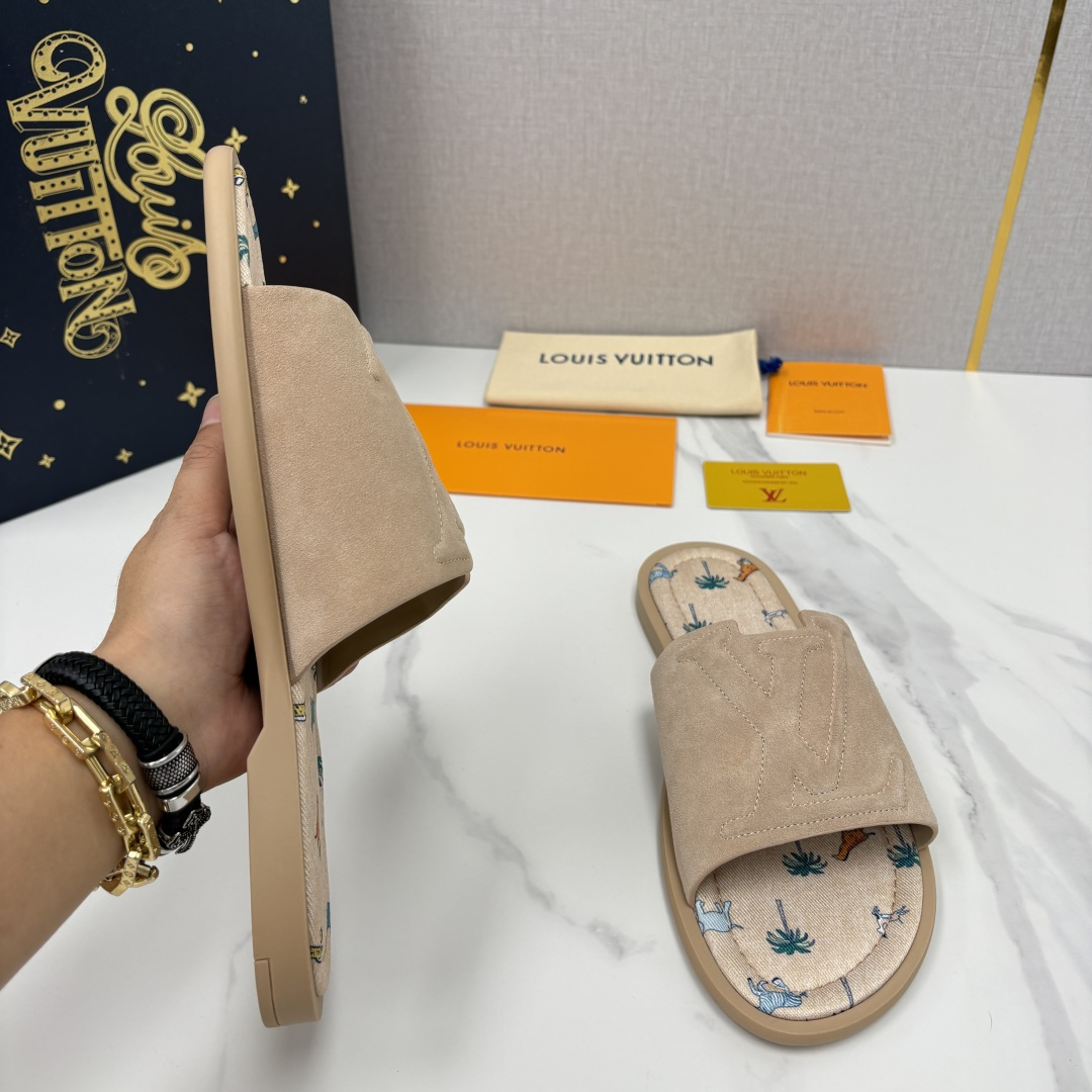 💋💍L家夏季新品  路易-威登    L*V  PORTOFINO 凉拖   官方   7,050   