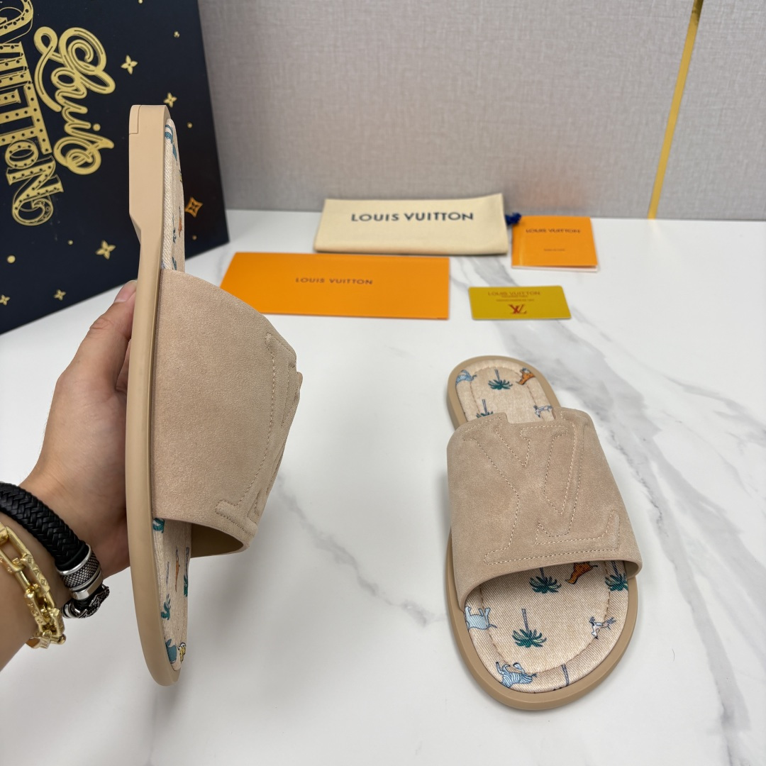 💋💍L家夏季新品  路易-威登    L*V  PORTOFINO 凉拖   官方   7,050   