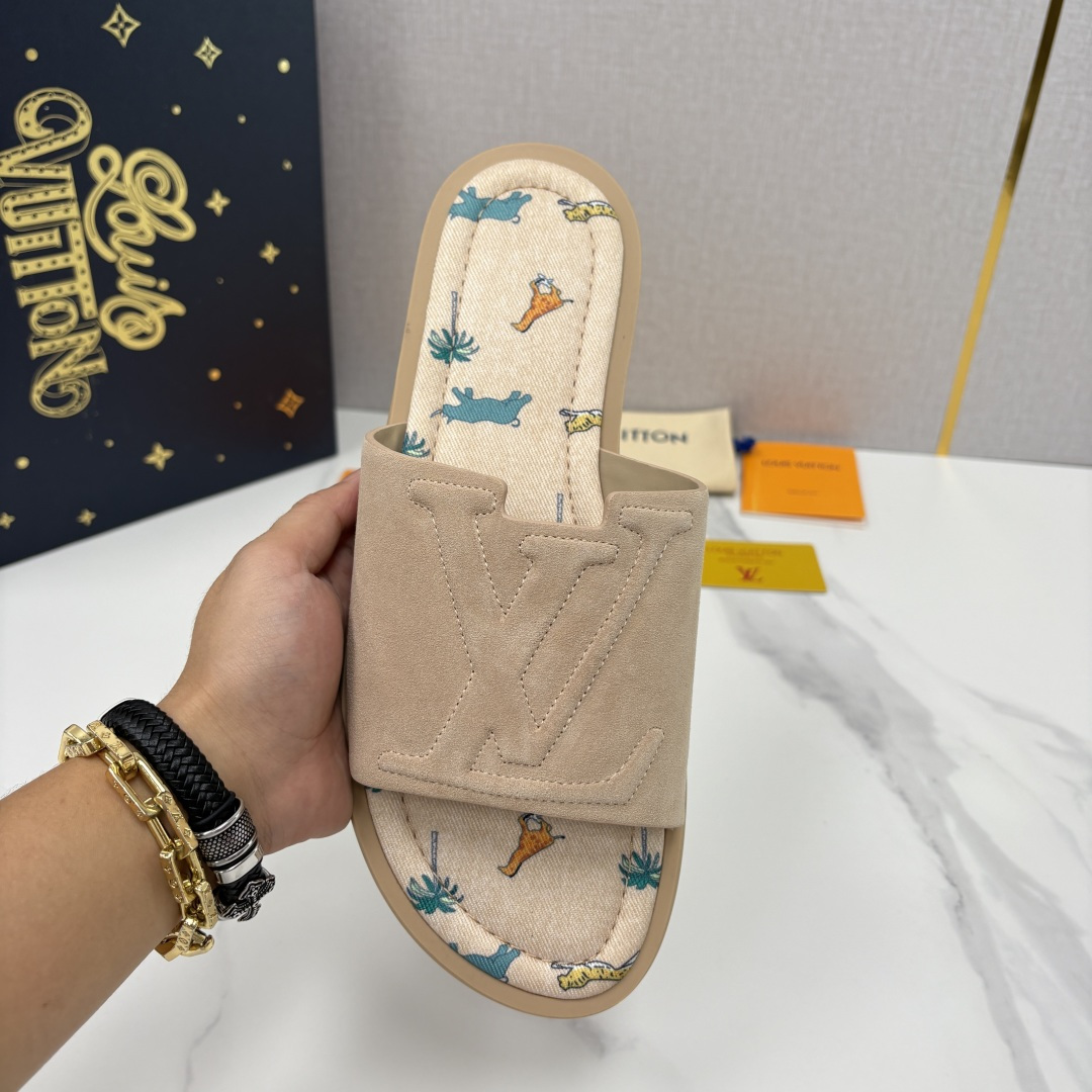 💋💍L家夏季新品  路易-威登    L*V  PORTOFINO 凉拖   官方   7,050   