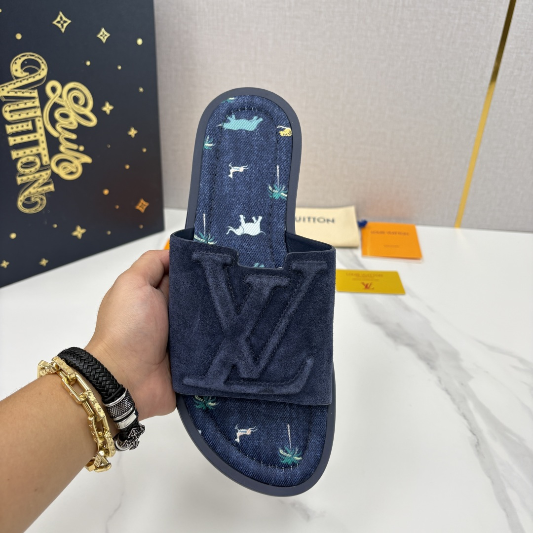 💋💍L家夏季新品  路易-威登    L*V  PORTOFINO 凉拖   官方   7,050   