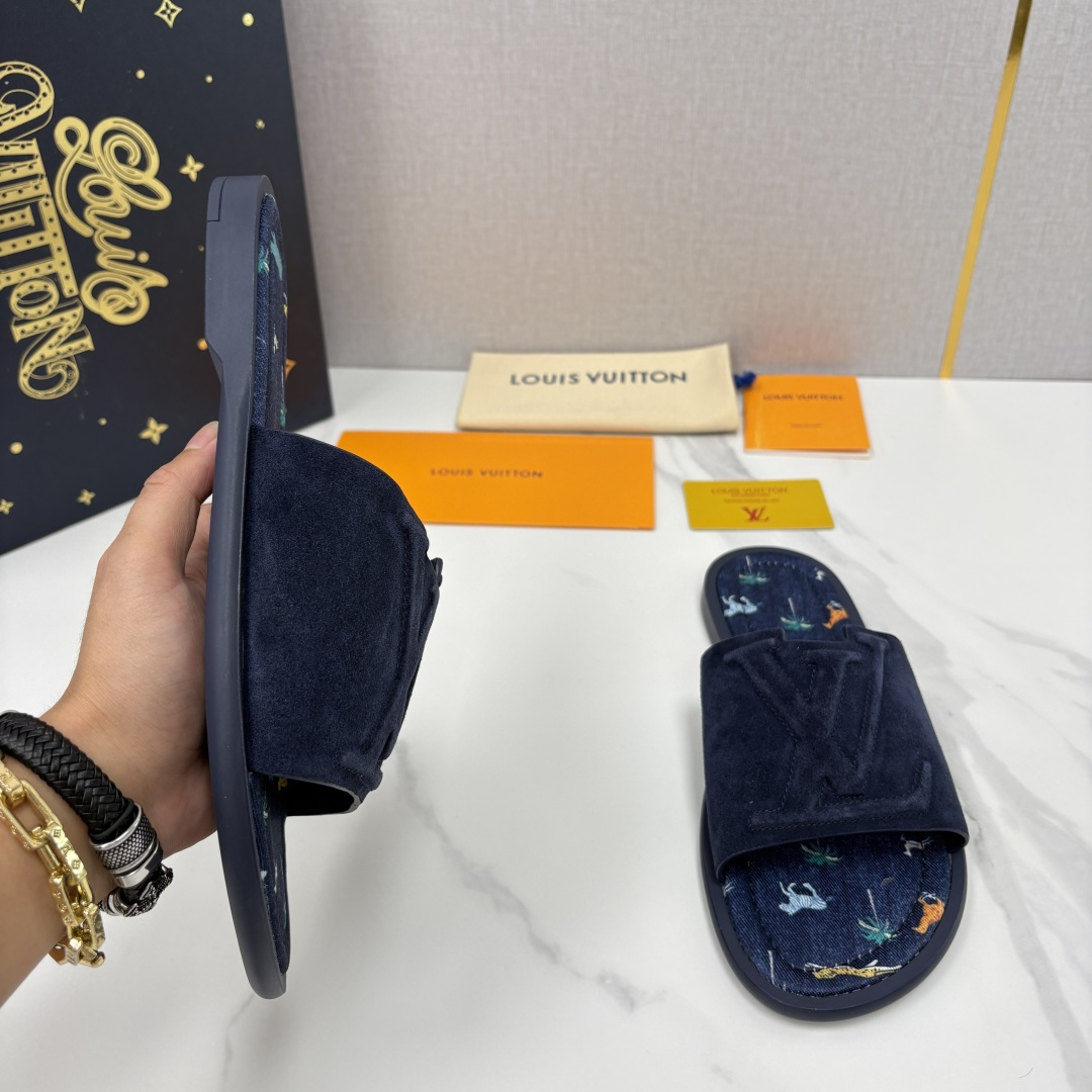💋💍L家夏季新品  路易-威登    L*V  PORTOFINO 凉拖   官方   7,050   