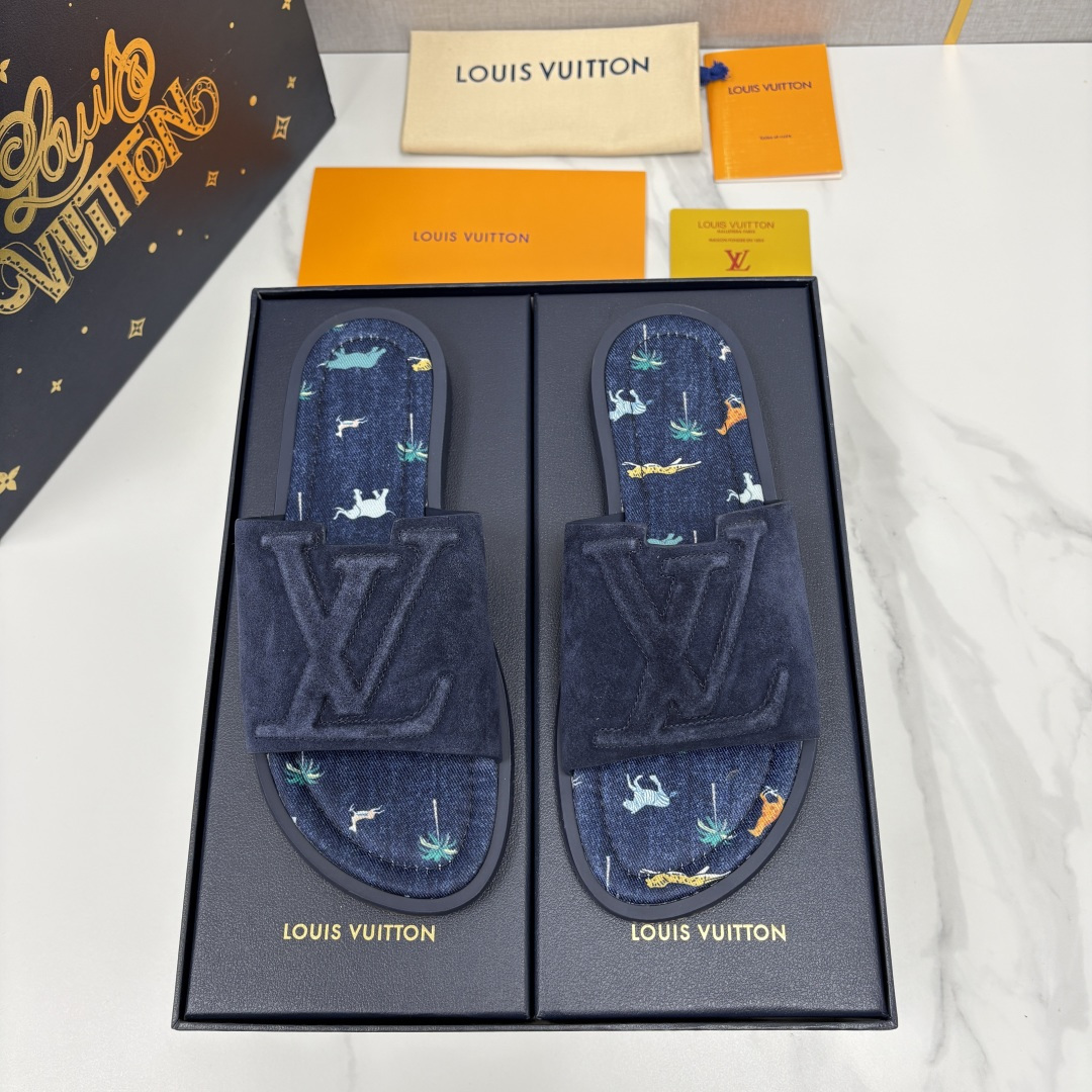 💋💍L家夏季新品  路易-威登    L*V  PORTOFINO 凉拖   官方   7,050   