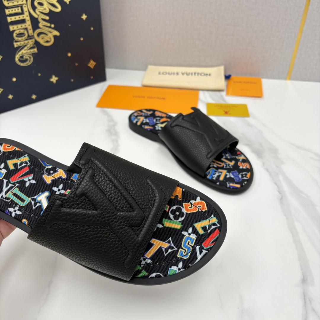 💋💍L家夏季新品  路易-威登    L*V  PORTOFINO 凉拖   官方   7,050   