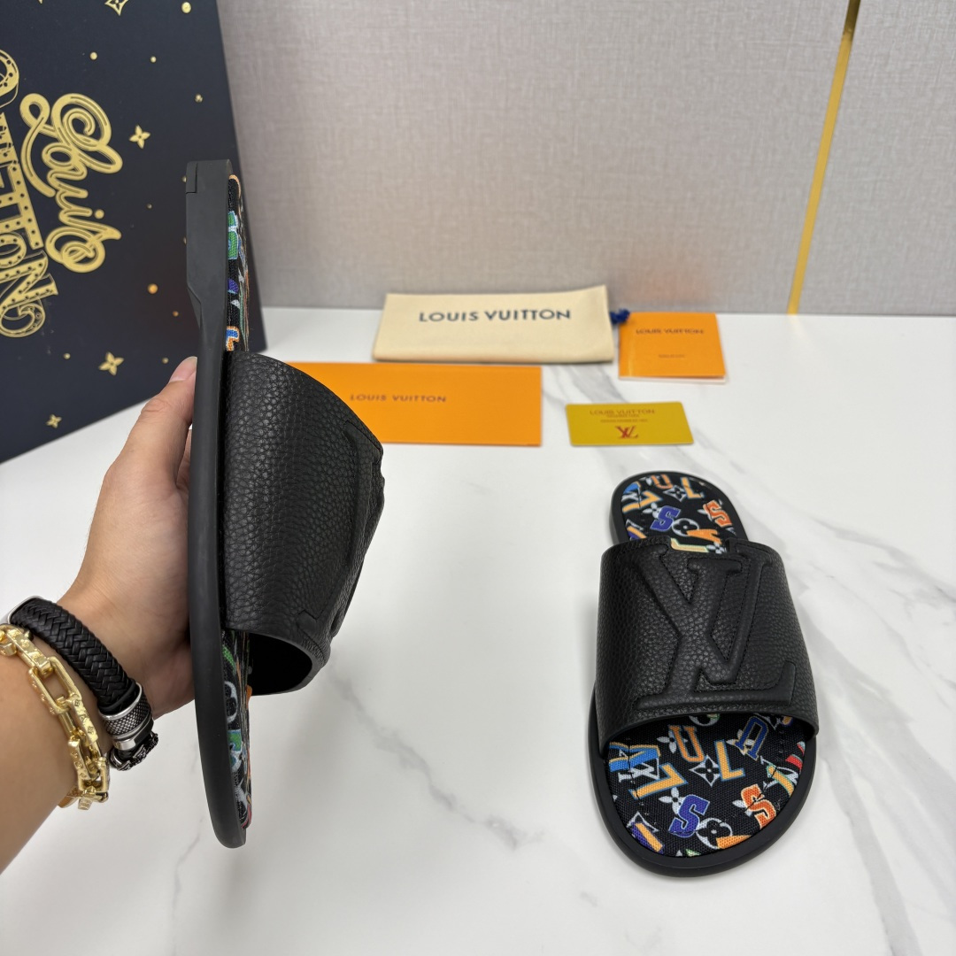 💋💍L家夏季新品  路易-威登    L*V  PORTOFINO 凉拖   官方   7,050   